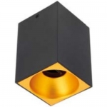 Светильник потолочный накладной GTV OS-TENGU10KW-00 TENSA, MR16 GU10, IP20, черный, золото