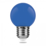 Лампа светодиодная шарик Feron 25118 LB-37, синий рассеиватель, синий цвет света