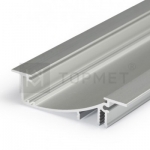 Алюминиевый профиль Topmet 23040020 FLAT8 H/UX 1000мм встраиваемый, анодированный алюминий
