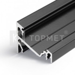 Алюминиевый профиль Topmet A4010021 CORNER14 EF/Y 1000мм угловой, черный