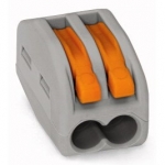 ������ ��������������  2-��������� � �������� ������� WAGO 222-412 � CAGE CLAMP�  COMPACT-�������, � ������������ ���������� ������� ������������ 85�C, �����