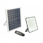 Прожектор светодиодный с солнечной панелью GTV LD-BRAVOS100W-64 BRAVOS, 100W, 1000lm, 6400K, 10500mAh, 120°, пульт ДУ, черный