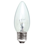 Candle 25W/240V/CL/E27 Clear