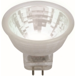 Лампа светодиодная рефлекторная Uniel UL-00001701 LED-MR11-3W/NW/GU4 GLZ21TR, 12V, 4000K, 200lm, 110°, стекло